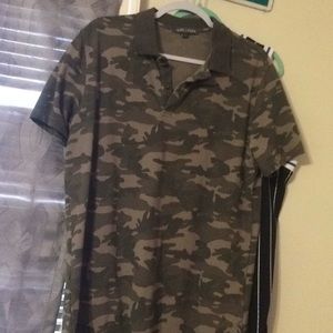Camo slate and stone polo